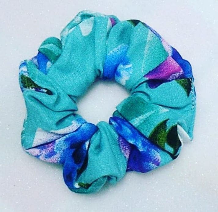 DTR Blue mix scrunchy