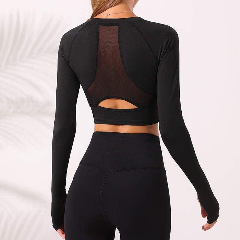 Panthera Mesh Panelled Training Long Sleeve Ladies' Activewear