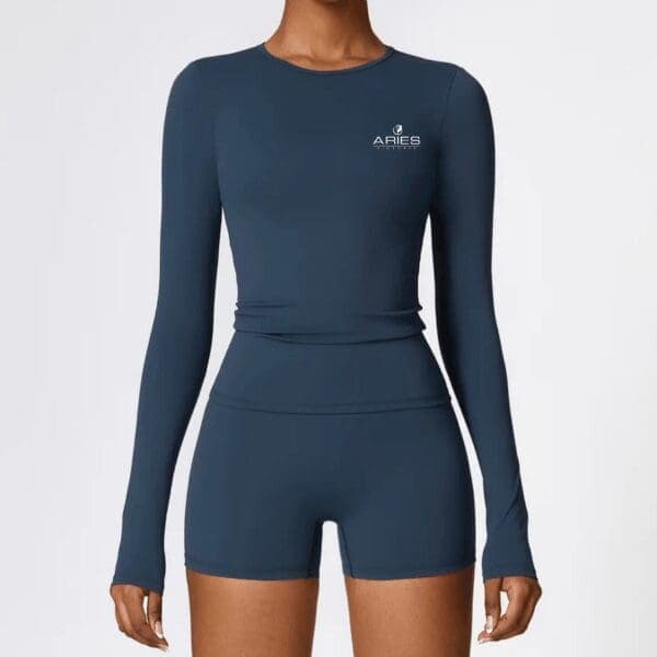 Athena Blue High Waist Short