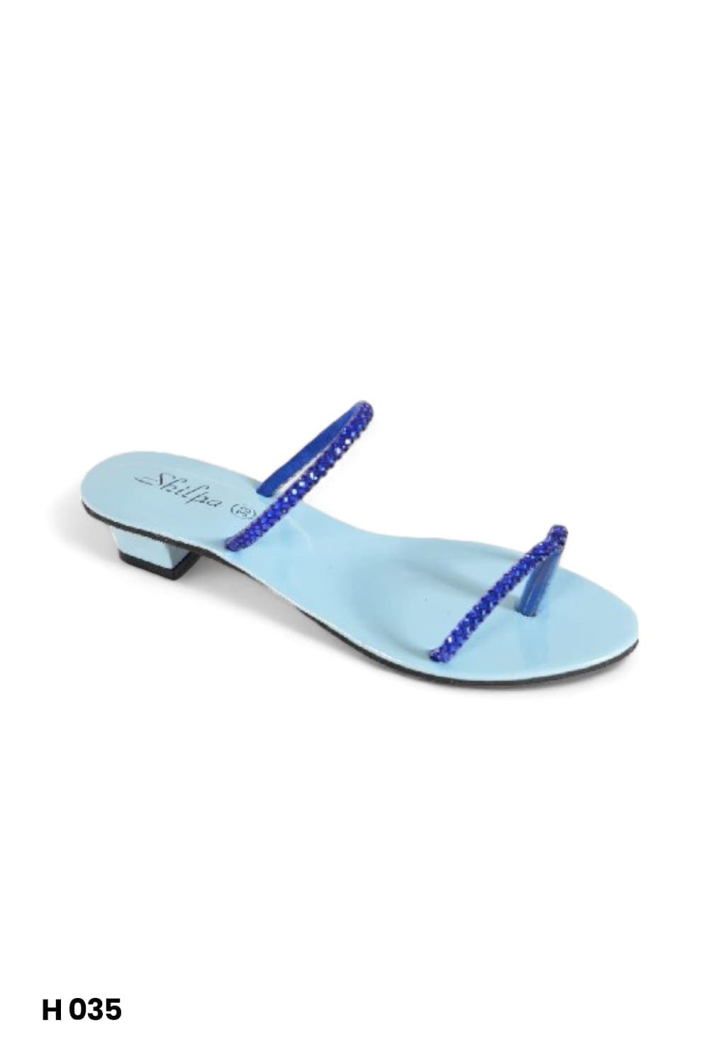 Shilpa Ladies Blue Heels H035