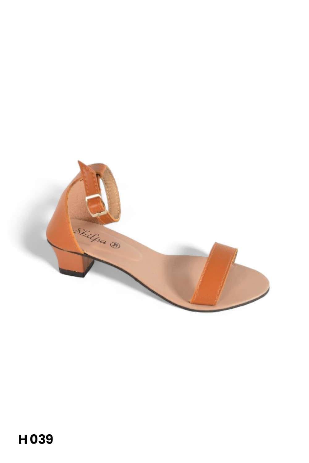 Shilpa Ladies Tan Heels H039