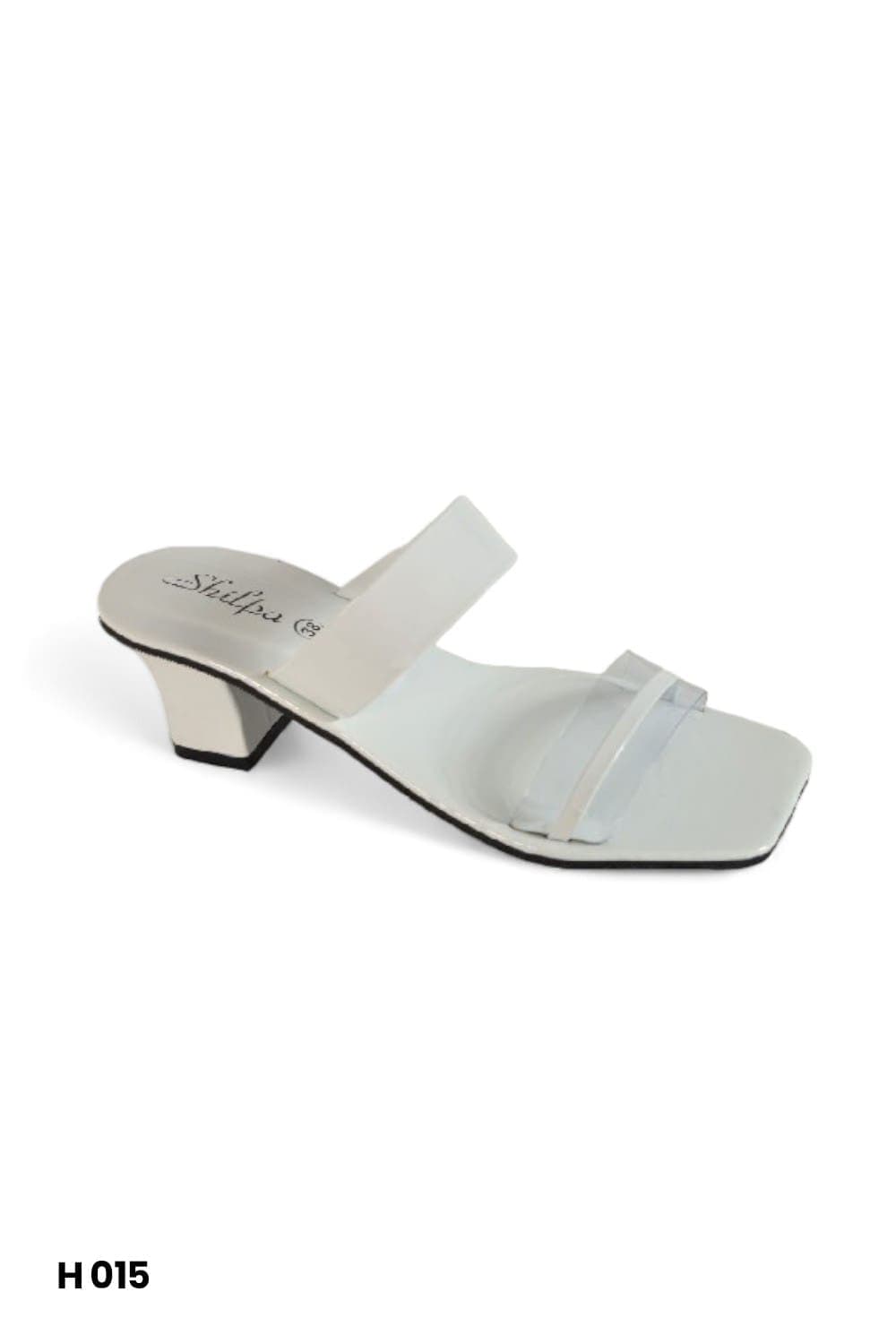 Shilpa Ladies White Heels H015