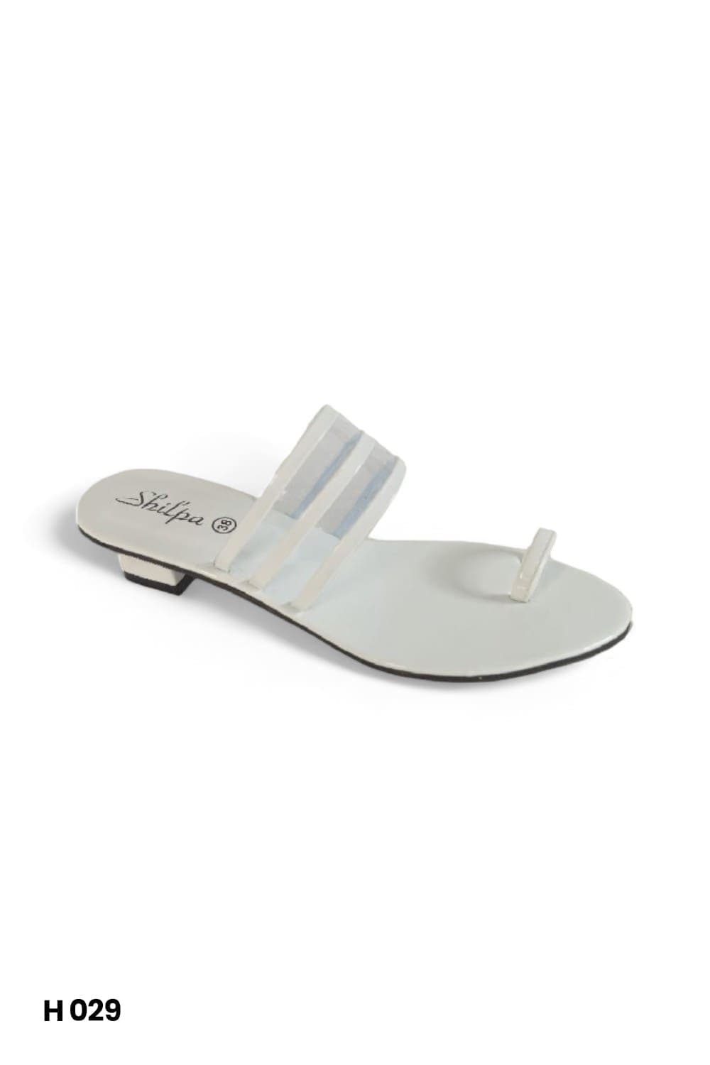 Shilpa Ladies White Heels H029