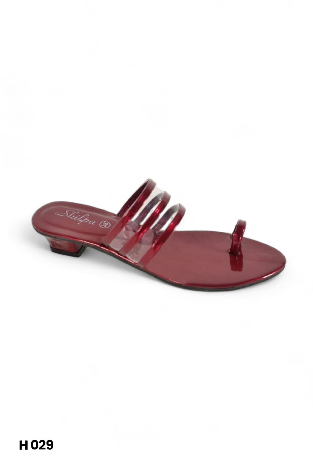 Shilpa Ladies Wine Red Heels H029