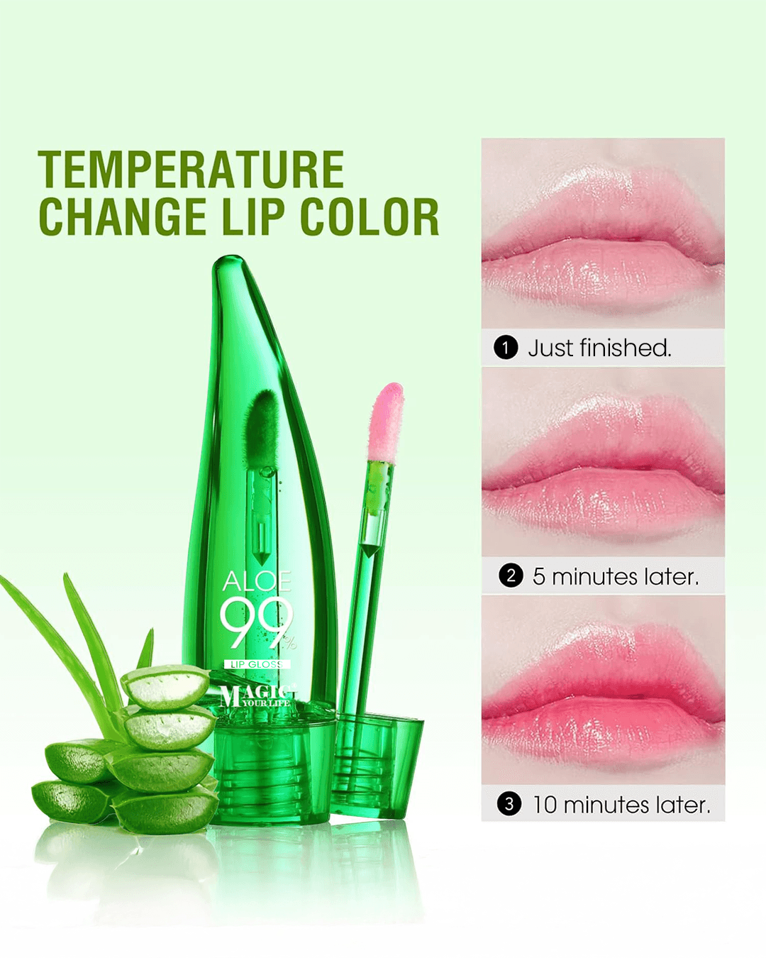Magic Colour Changing Aloe Vera Lip Gloss