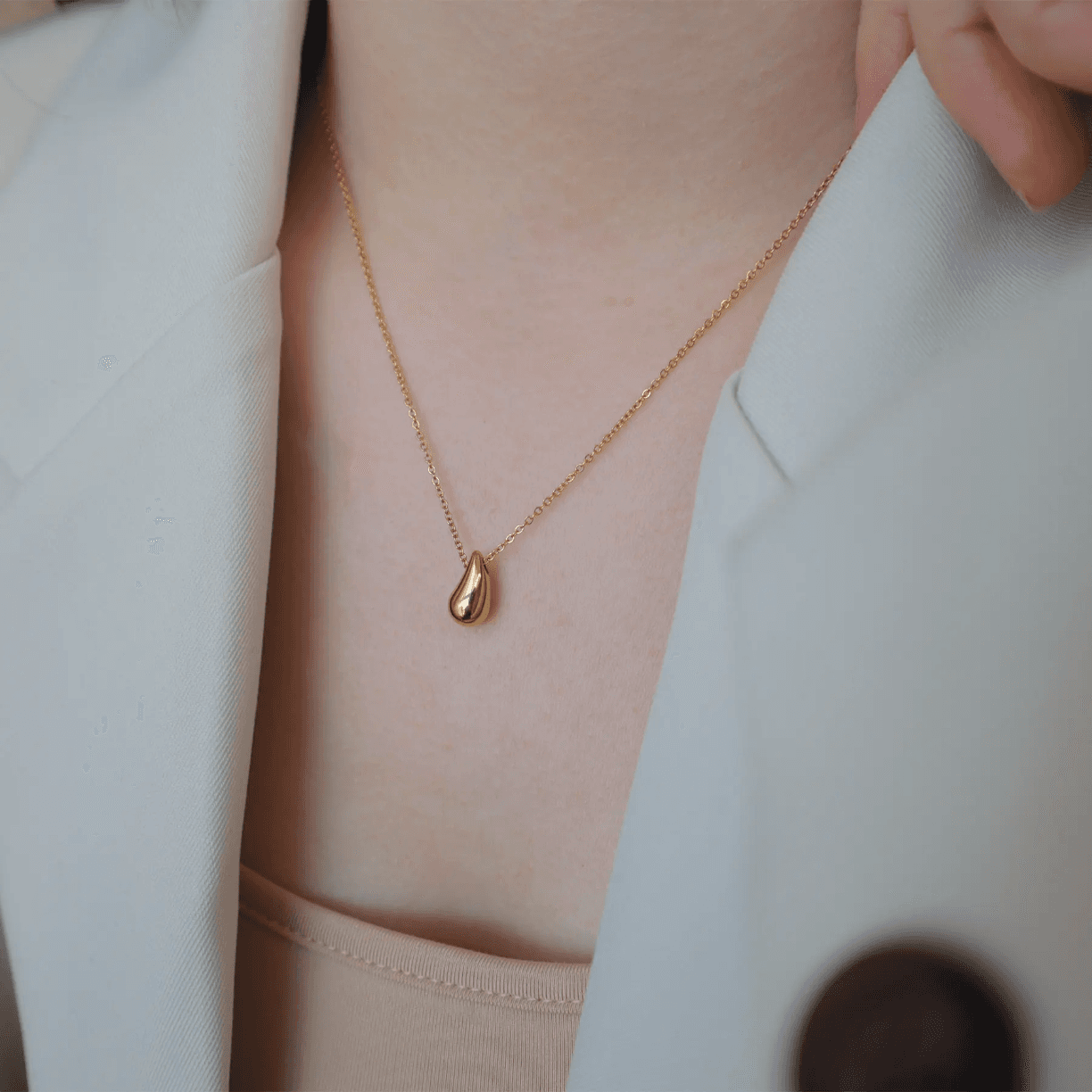 Rain drop necklace Stainless Steel