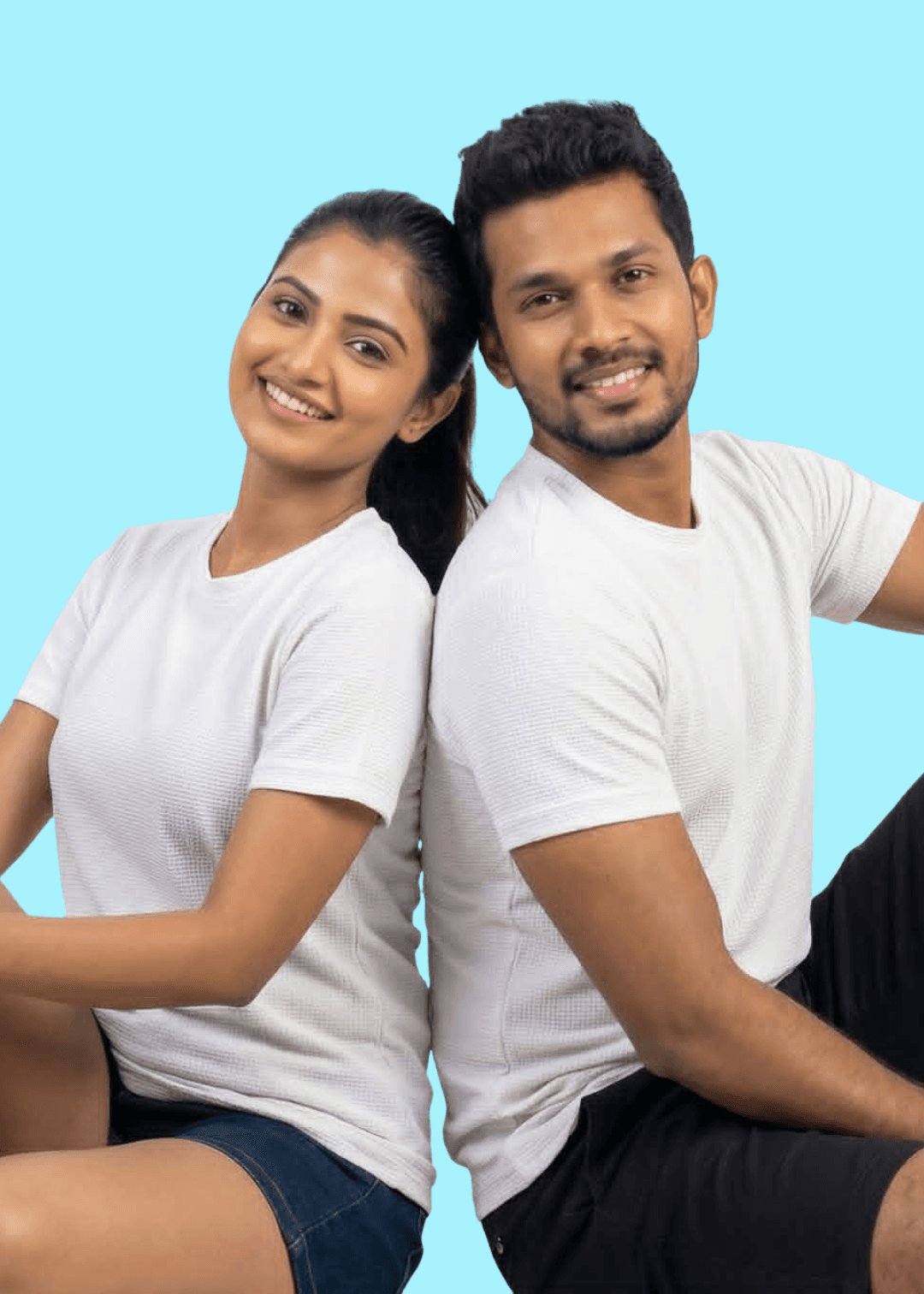 Unisex popcorn Crew Neck White T-shirt