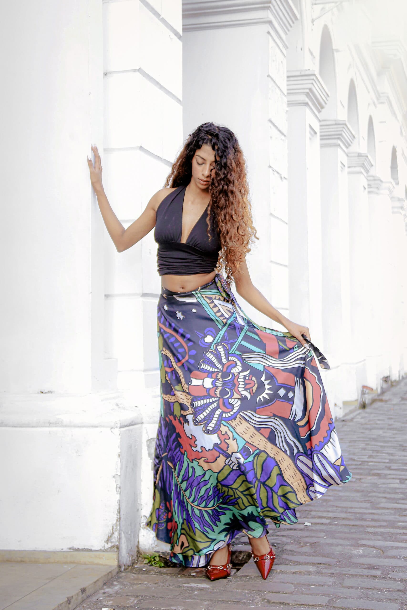 Thovile Bandana Wrap Skirt