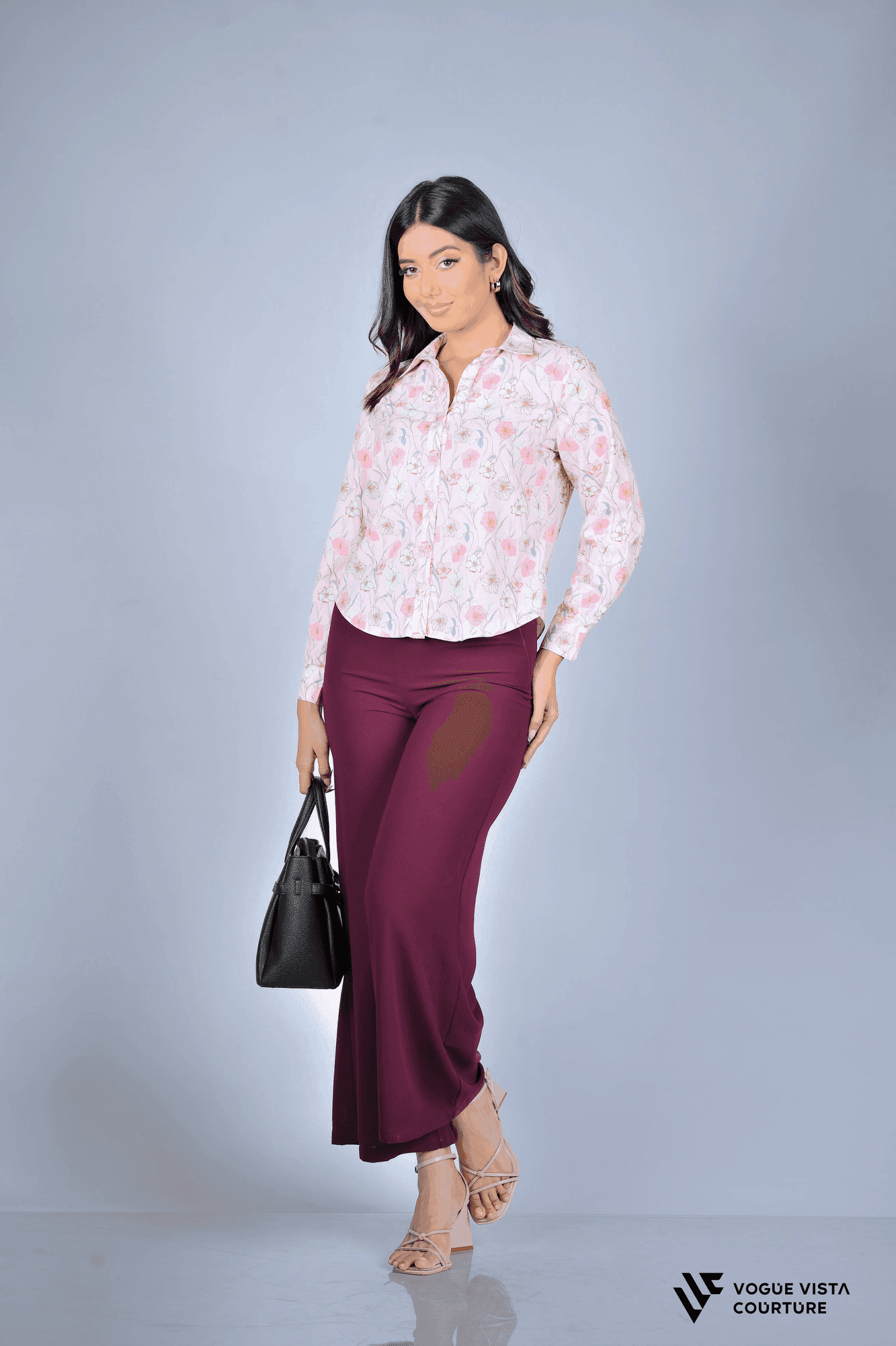 Floral Print Shirt (Pink Floral)