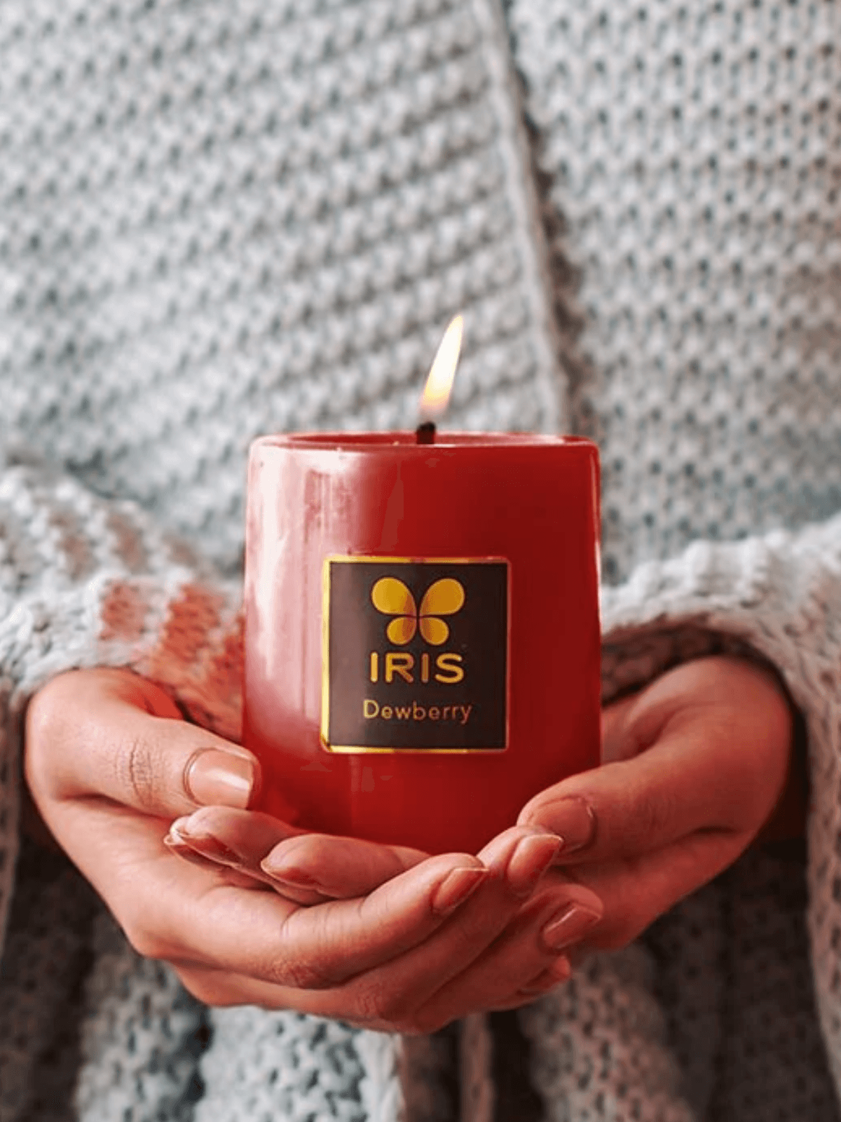 Special offer (35% off) + Free Gift - IRIS RUSTIC PILLAR CANDLE