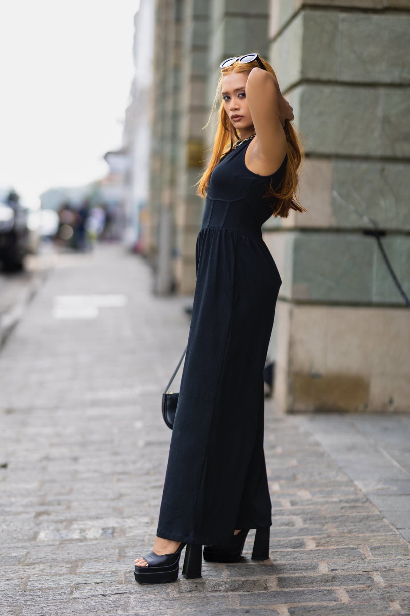 Bodice Jump Suit - Black