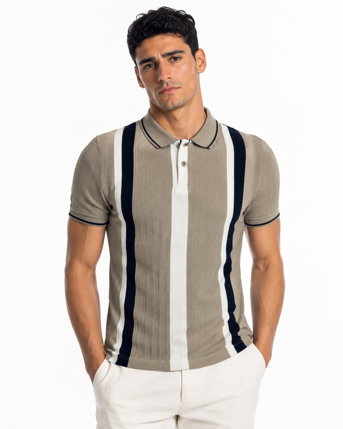 Men’s Signature Premium Vertical Polo