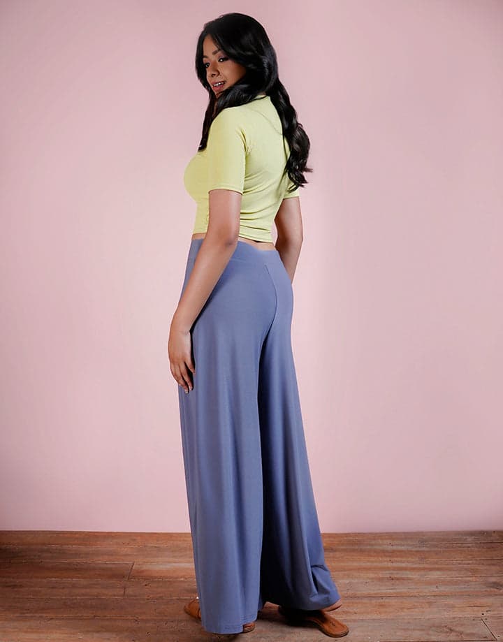 High Waisted Flared Plazzo Pant