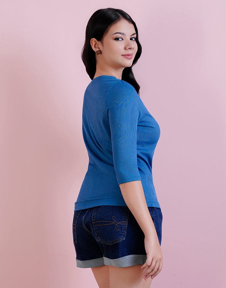 Twist Neck Keyhole Top