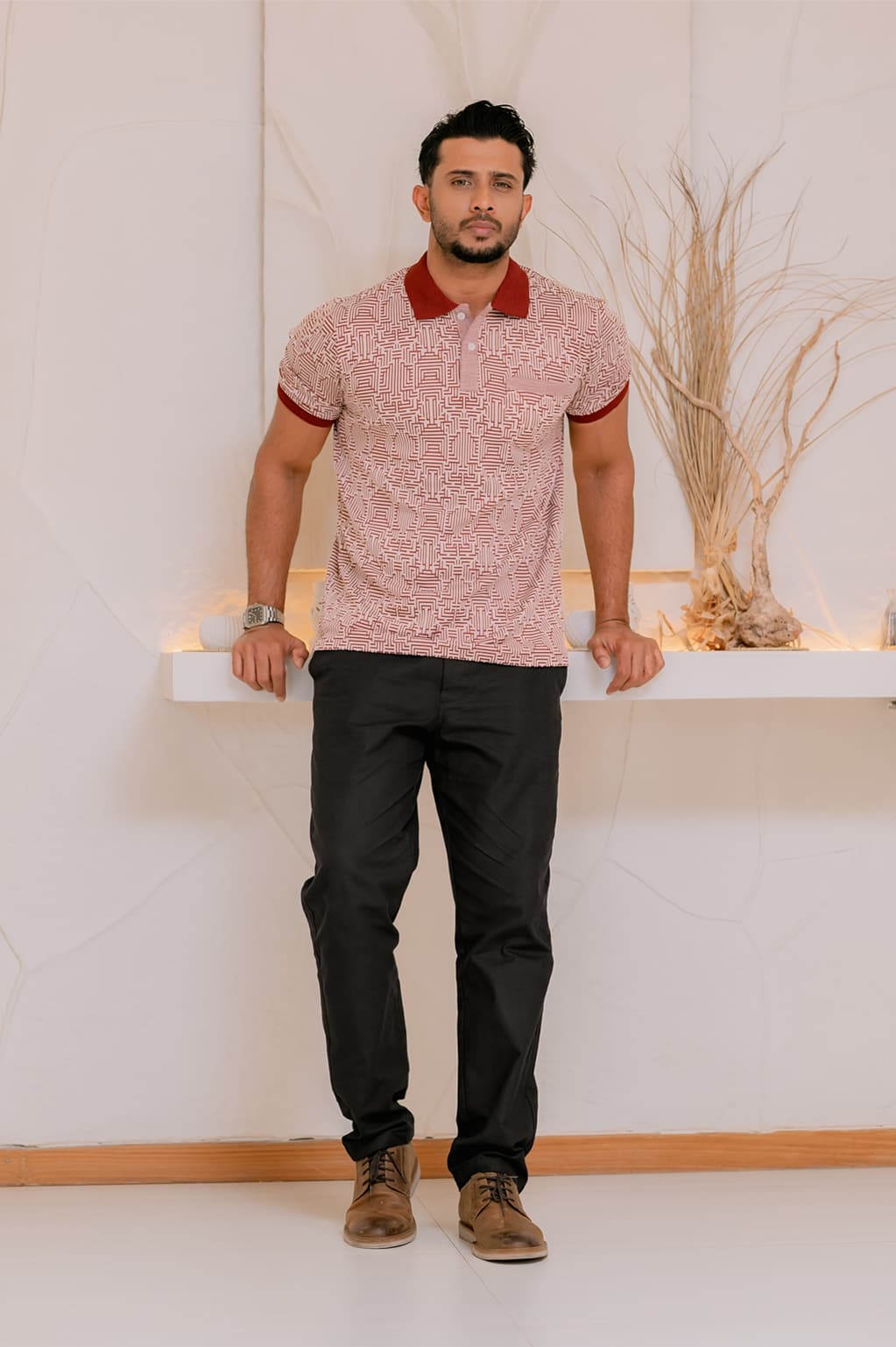 Men’s Heritage Weave Polo T-Shirt