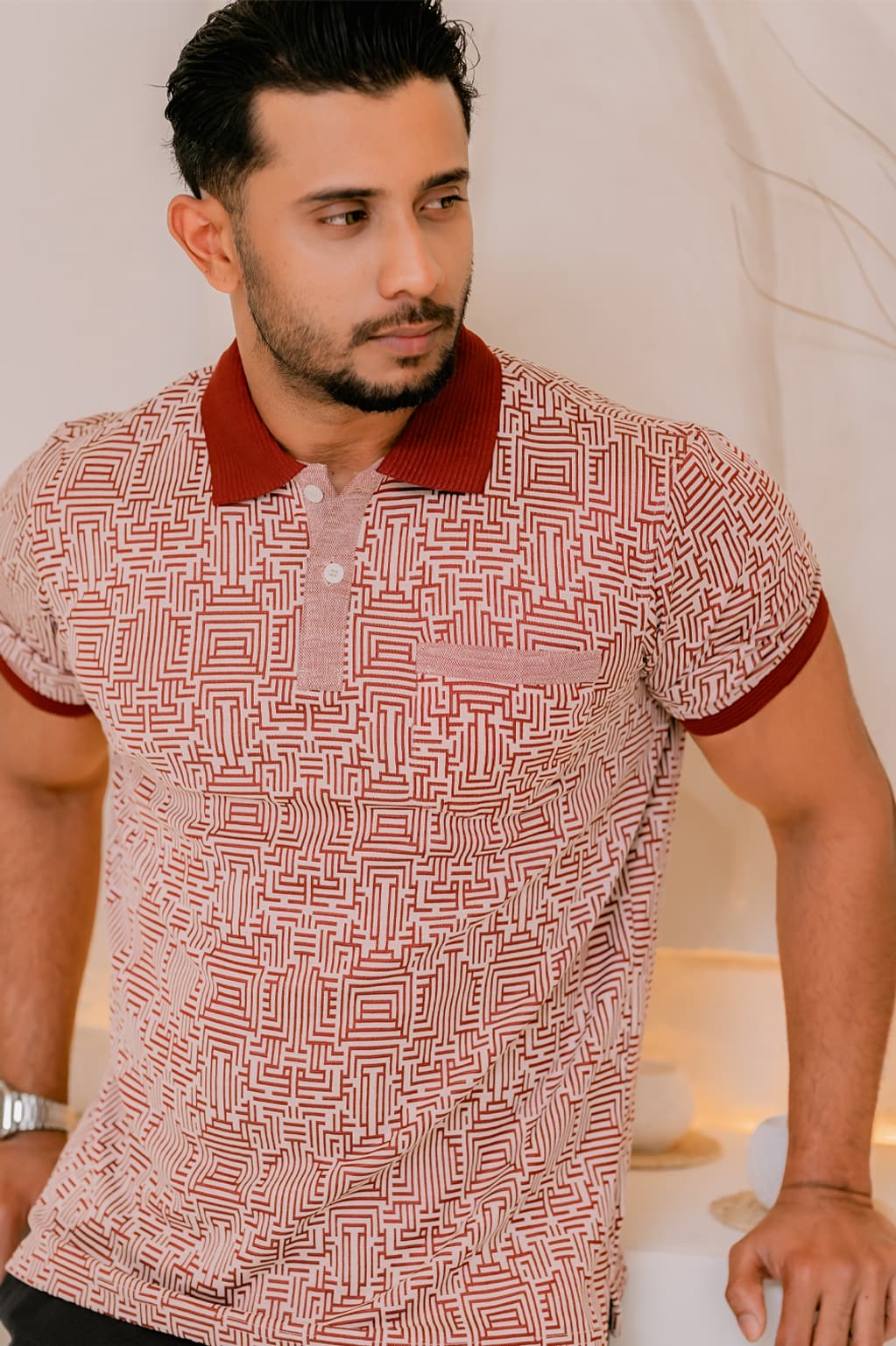 Men’s Heritage Weave Polo T-Shirt