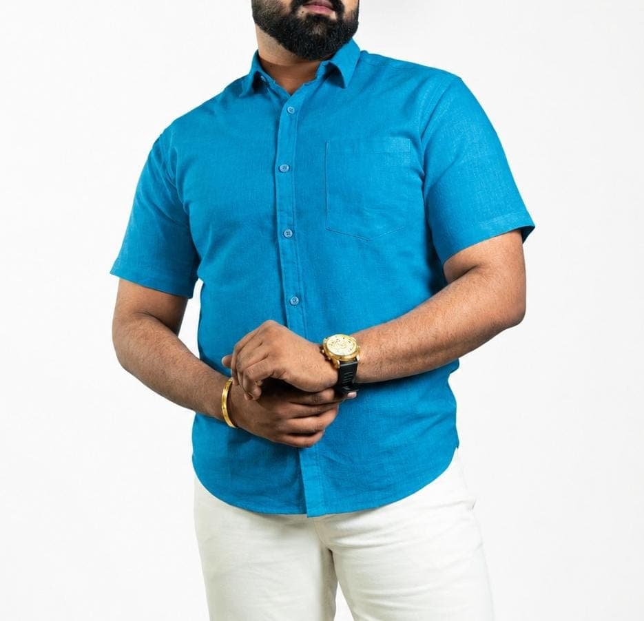 Apparelco casual shirts royal blue