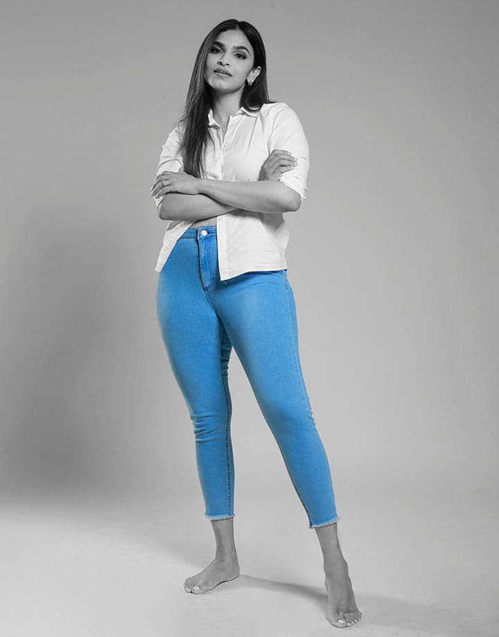 Crop Skinny Fit Denim with Pockets