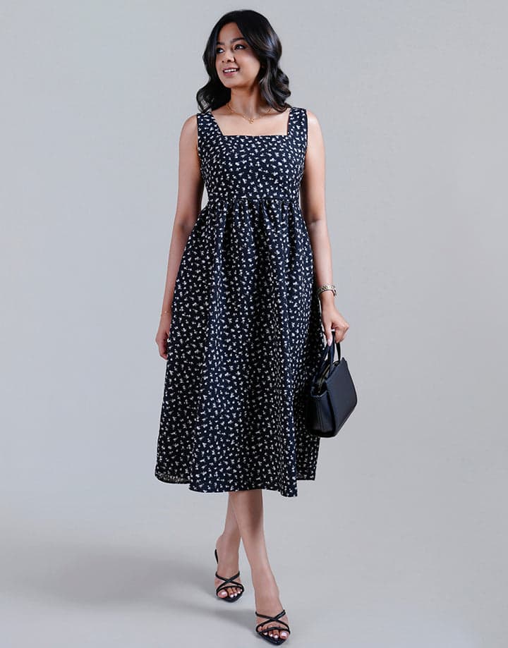 Square Neck with Stappy Dress