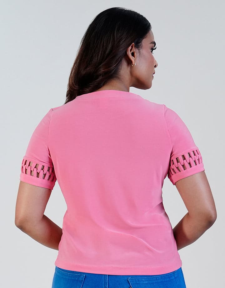 Stylish Sleeve Detail Top