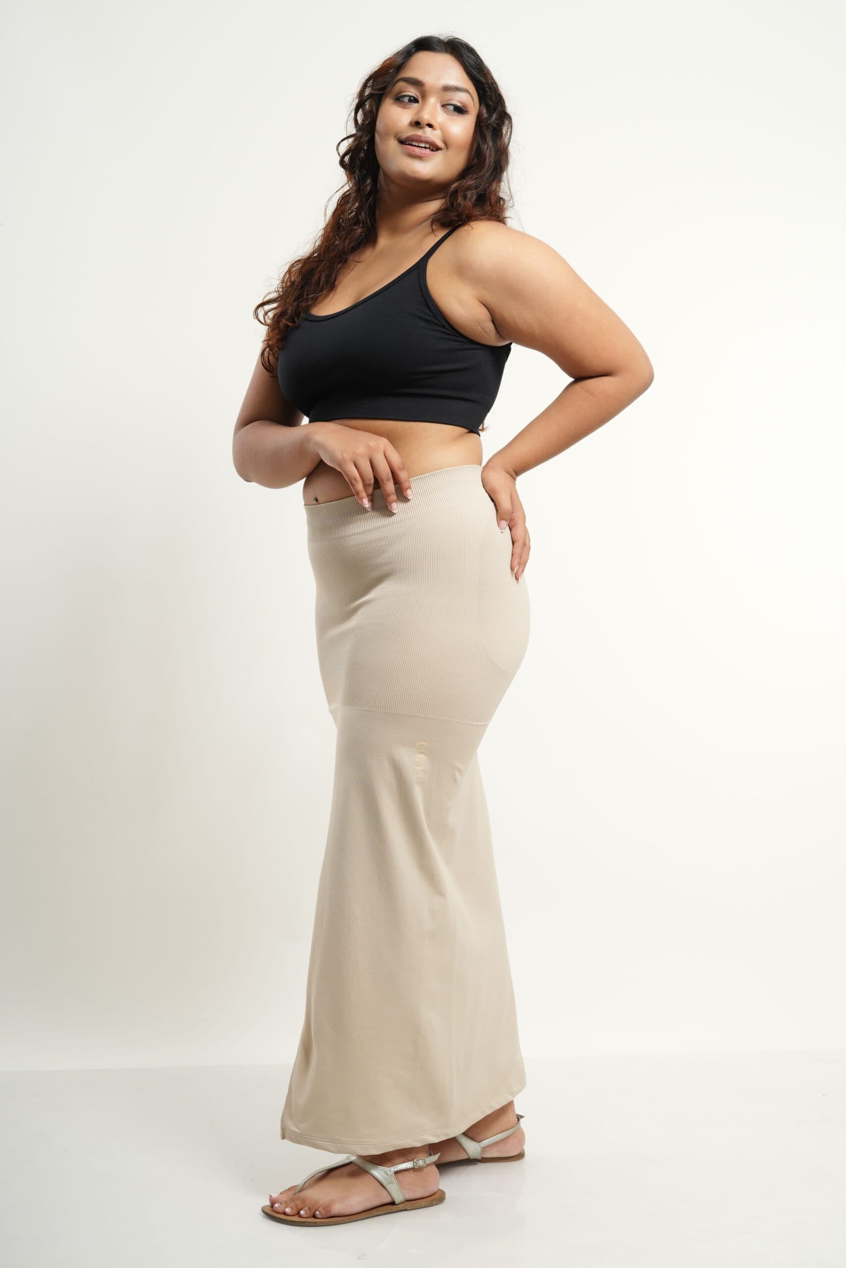 High Compression Mermaid Saree Doeskin Shapewear