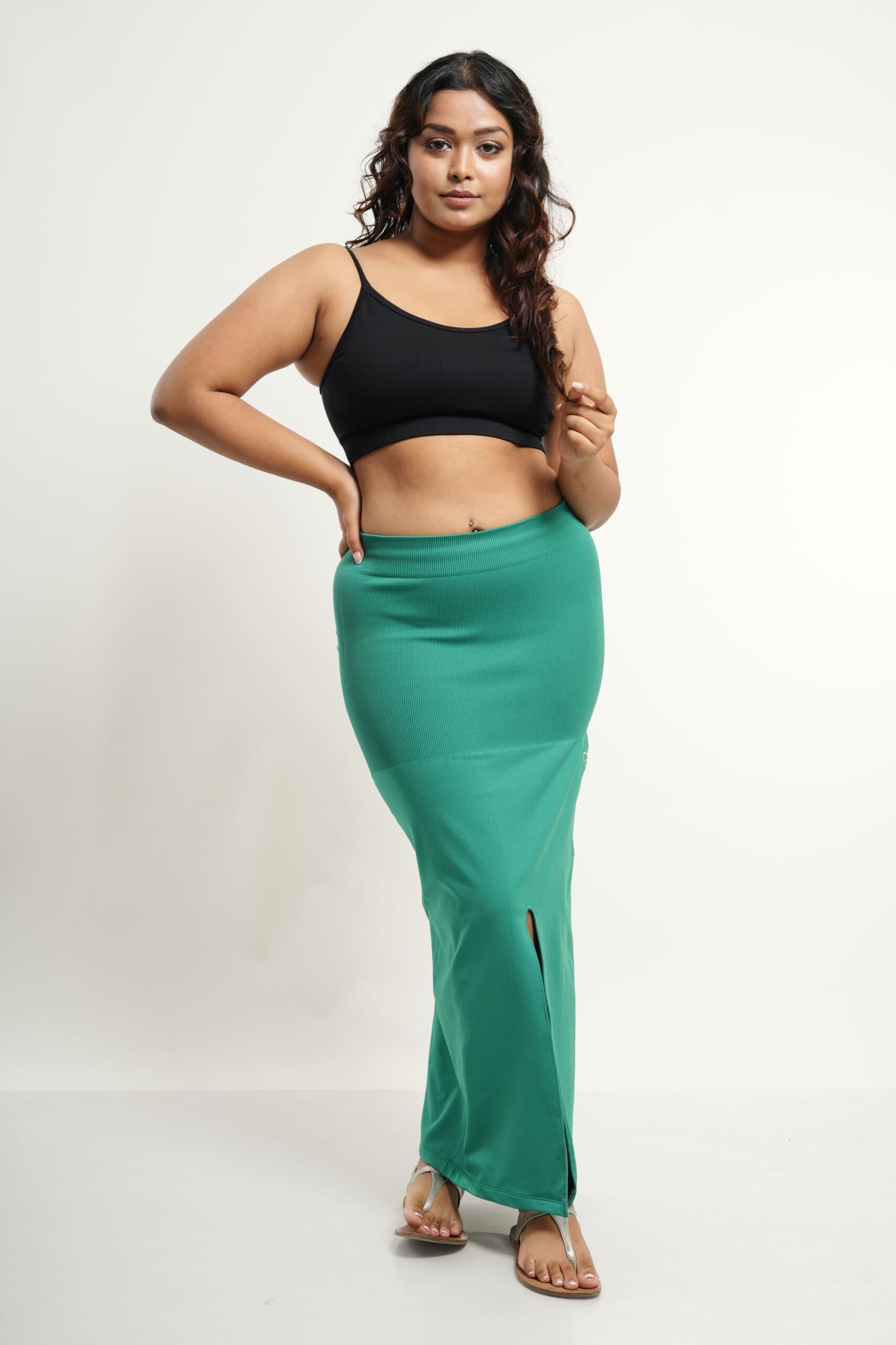High Compression Mermaid Saree Lush Meadow Shapewear