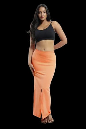 High Compression Mermaid Saree Coral Rose Shapewear