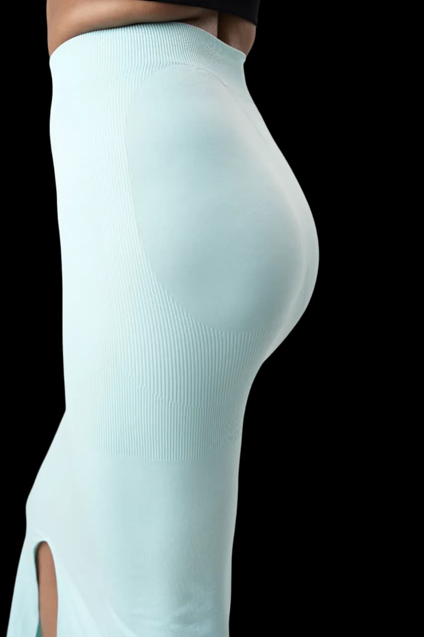 Seamless All day Mermaid Saree Sky Blue Shapewear