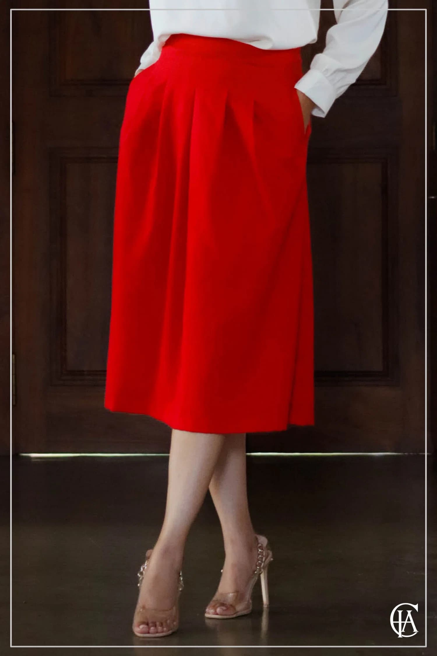Scarlet Fold Skirt