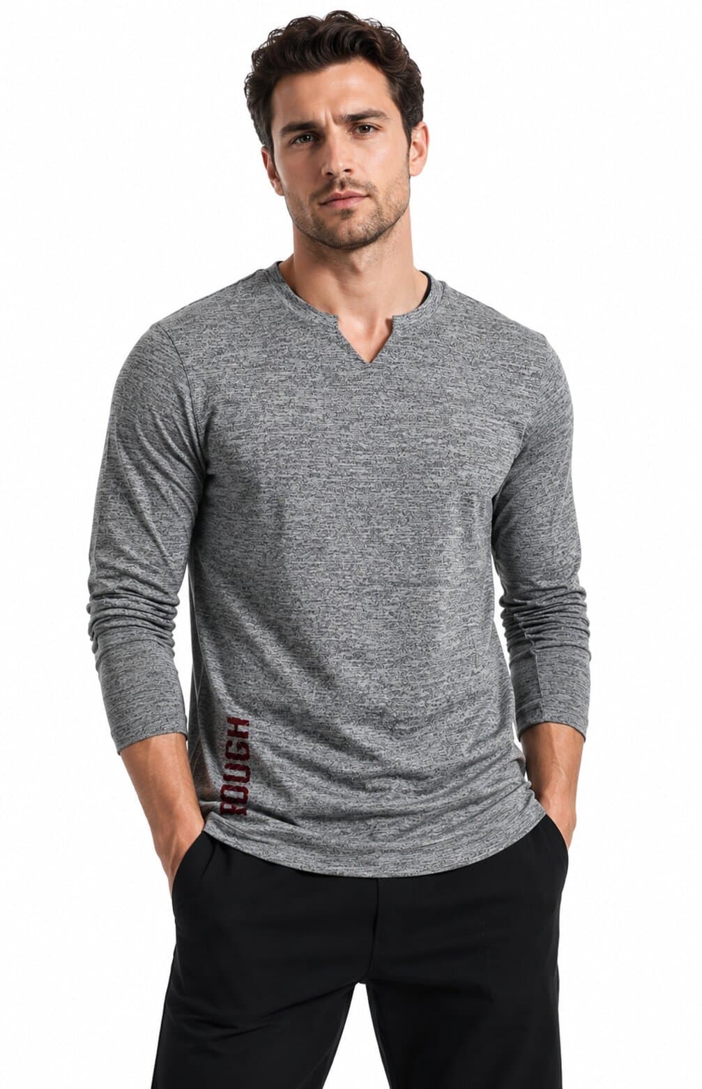 Men’s Premium Crew-Neck Long Sleeve T-Shirt