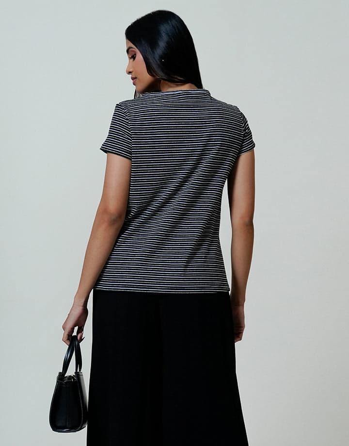 Short Sleeve with Crew Neck Top