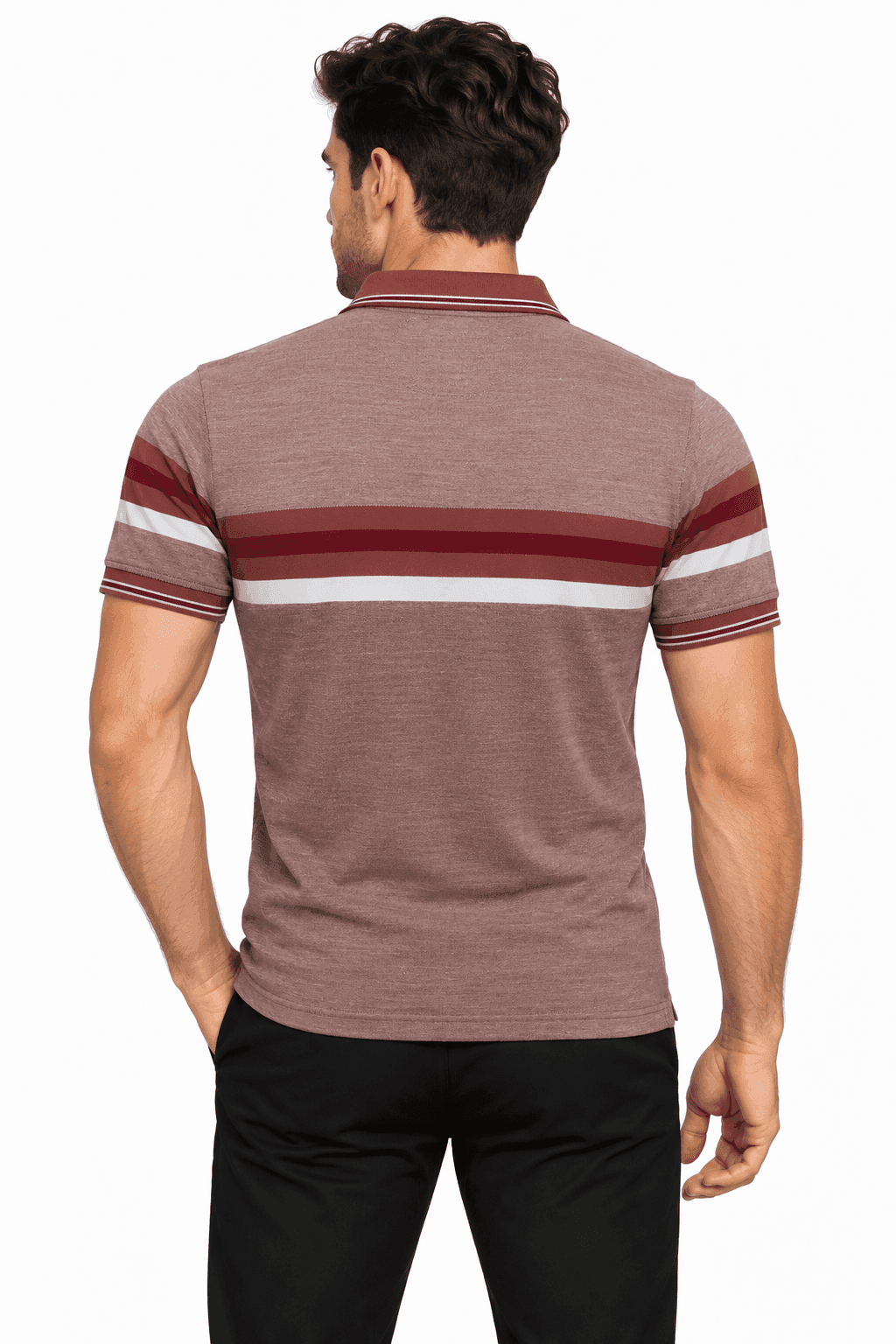 Men’s Premium Horizontal Jacquard Polo T-Shirt