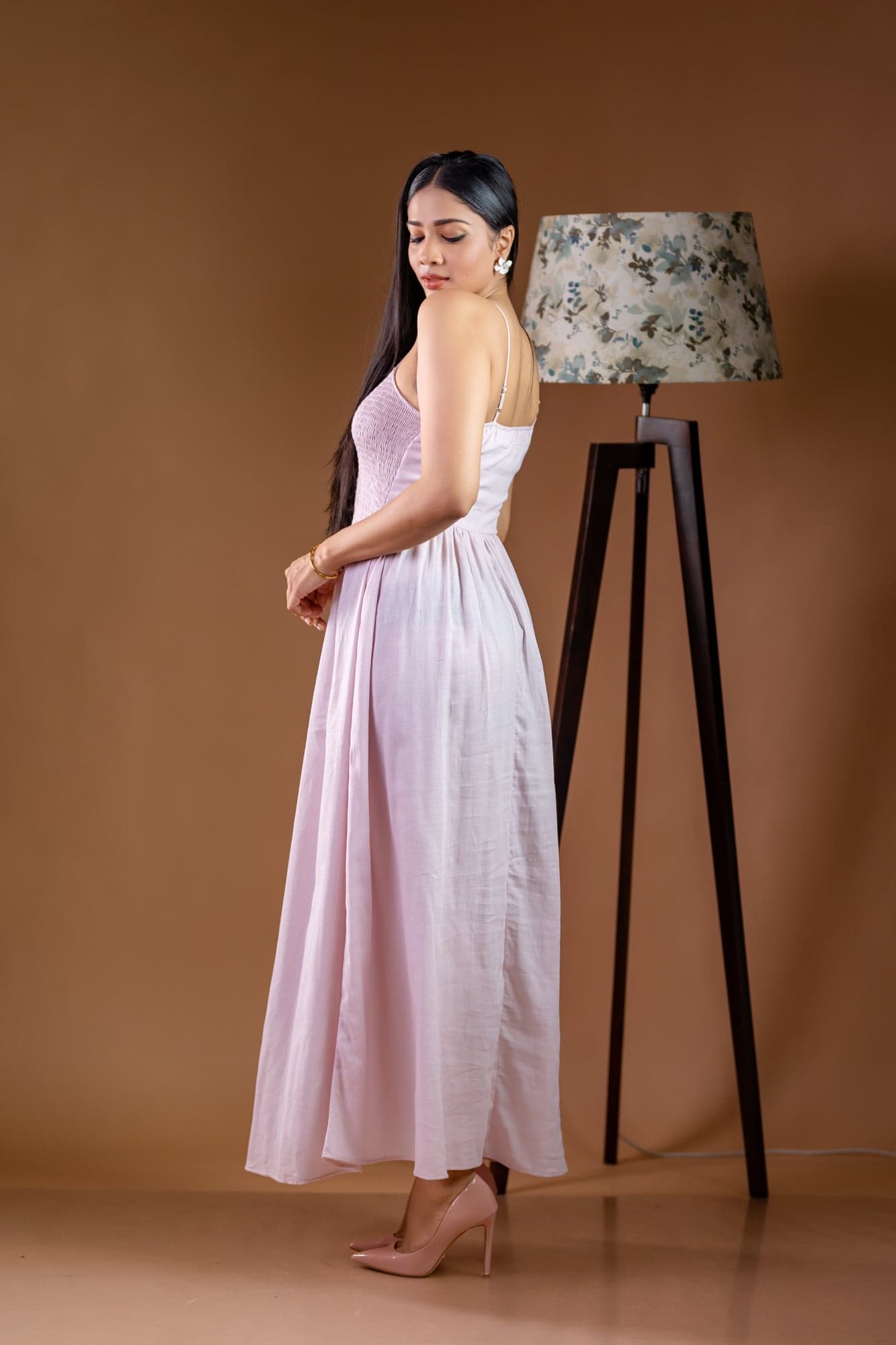 Smocked Bodice Cami Maxi Dress