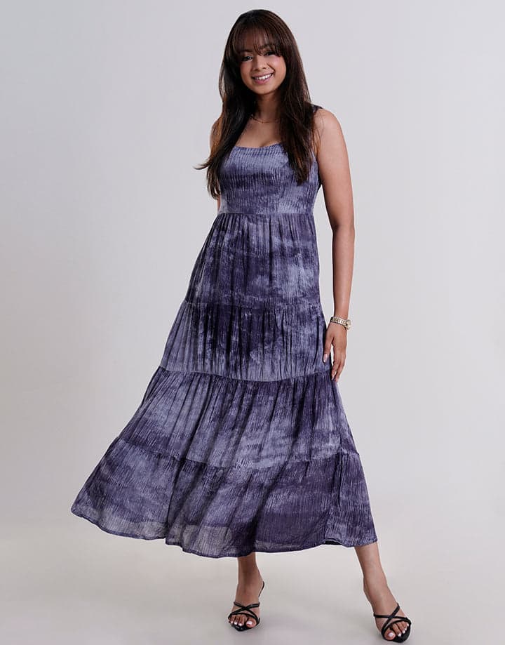 Tiered Dress with Back Smocked Detail