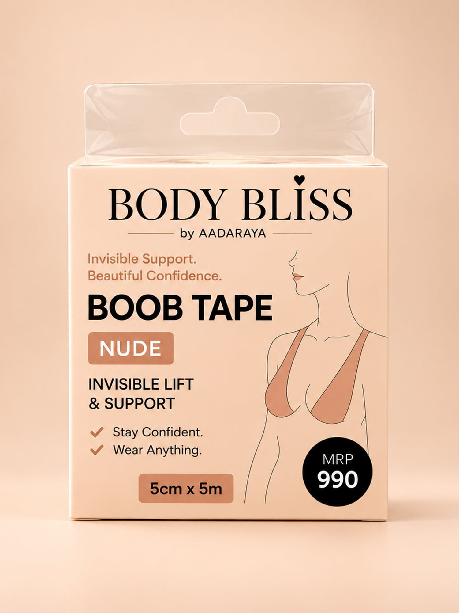 Mia - Boob Tape in Nude