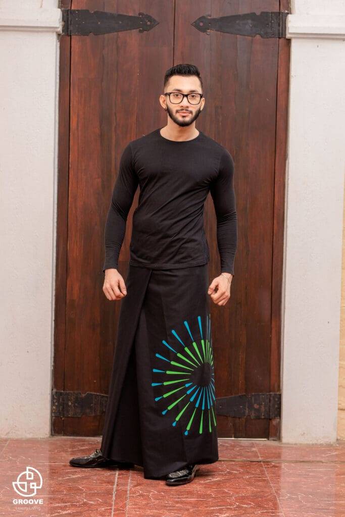 Avurudu Traditions with Harriet | Harriet Groove Spiral design Sarong